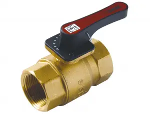 Dvoucestný regulační kulový kohout HERZ s rukojetí