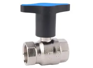 Kulový kohout HERZCULES připojení F/F ovládání motýl plast