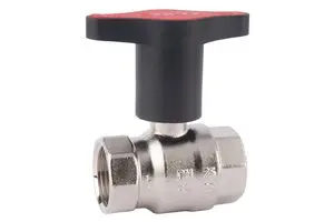 Kulový kohout HERZCULES připojení F/F ovládání motýl plast 