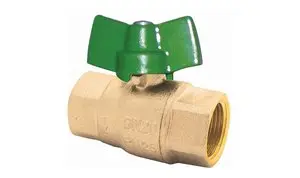 Kulový kohout HERZ EXPERT - DIN 17660  připojení F/Fovládání motýl Silumin