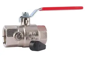 Kulový kohout HERZ EXPERT vypouštění, F/F ovládání páka ocel