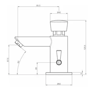 Push p30 - baterie umyvadlová