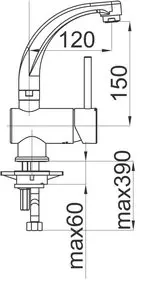 Fresh f12 - baterie umyvadlová