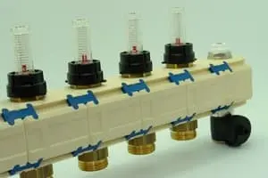 Rozdělovač/sběrač -mosazný závit G3/4 Eurokonus                        