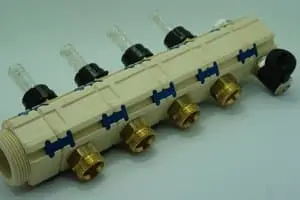 Rozdělovač/sběrač -mosazný závit G3/4 Eurokonus                        