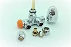 Set pro jednobodové připojení těles - bílý / chrom