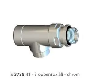 Designové šroubení RL-1  DE LUXE   bílá / chrom