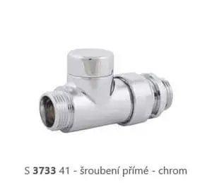 Designové šroubení RL-1  DE LUXE   bílá / chrom