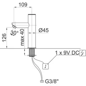 Fresh n10 - baterie umyvadlová, senzorová