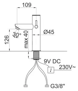 Fresh n15 - baterie umyvadlová, senzorová