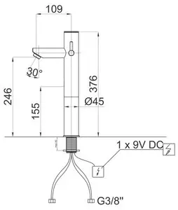 Fresh n16 - baterie umyvadlová, senzorová