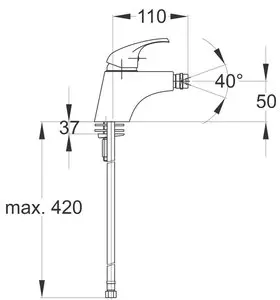 Simpaty s50 - baterie bidetová