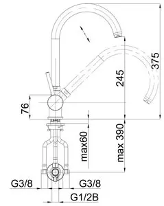 Fresh f22 - baterie kuchyňská