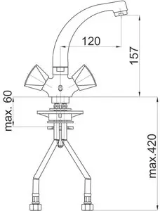 Classic c10 - baterie umyvadlová