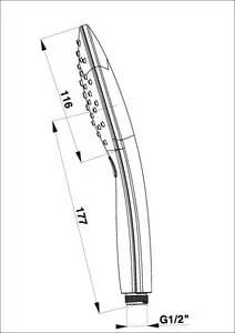 Bella a35 - ruční sprcha