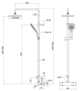 Fresh a44 - sprchový systém