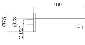 Pure 12202 - výtok vanový