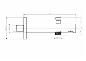 Pure 12211 - výtok vanový
