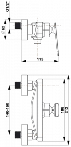 Zen u40 - baterie sprchová