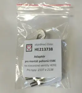 Adaptér pro montáž pohonů ESBE