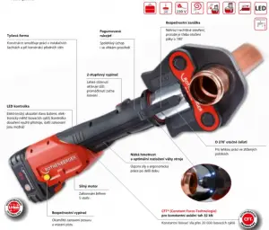 Akumulátorová lisovačka Rothenberger ROMAX 4000 Set Basic