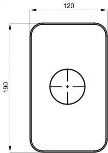 Elite 12246B - baterie podomítková černá
