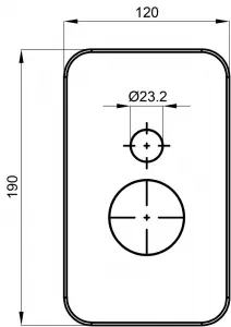 Elite 12247B - baterie podomítková černá