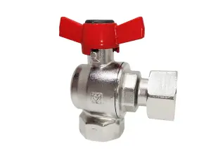 Kulový kohout HERZ rohový s převlečnou matkou