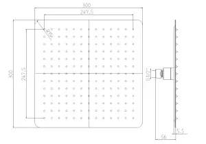 SQ a55B - sprcha hlavová