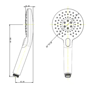 12058B - a35 ruční sprcha, černá