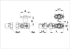 PUMPFIX EASY - set KK s teploměrem a zpětným ventilem - PE 2505