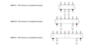 RS PUMPFIX Combi - beztlaký rozdělovač DN25