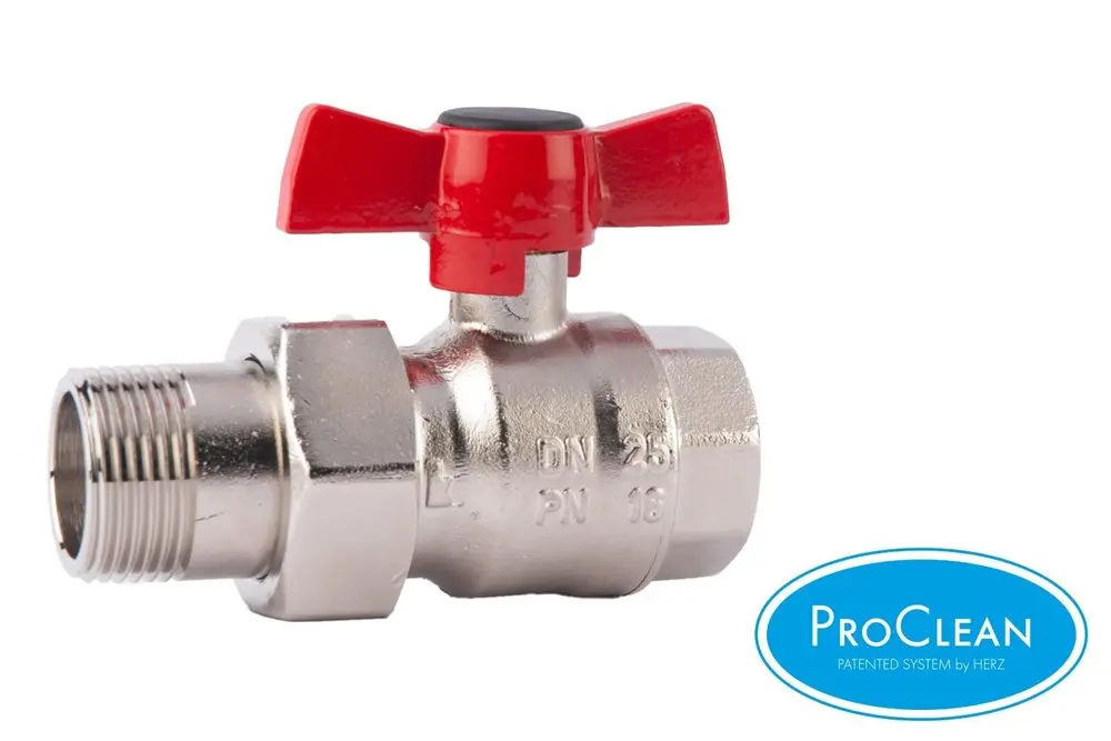 Kulový kohout HERZCULES šroubení / F ovládání páka Silumin