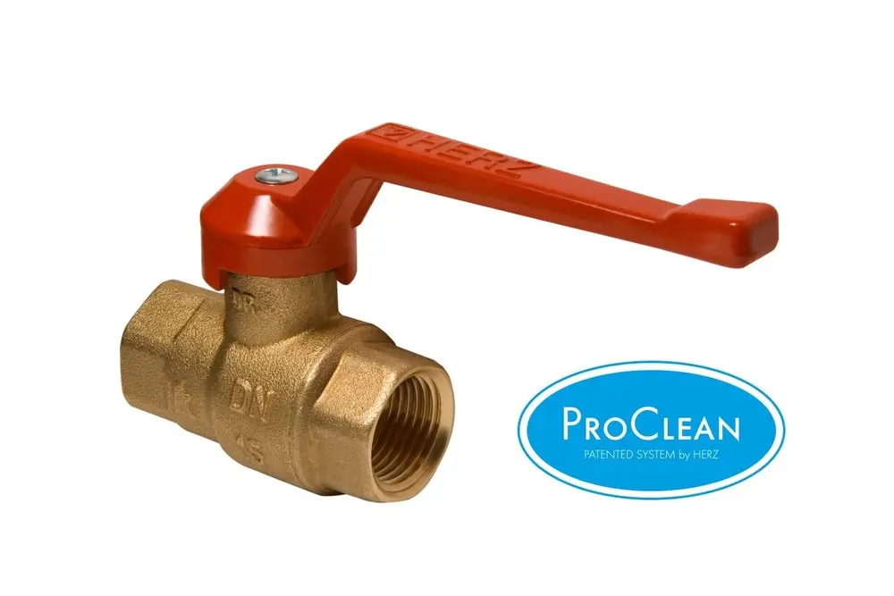 Kulový kohout HERZ EXPERT připojení FF  ovládání páka Silumin