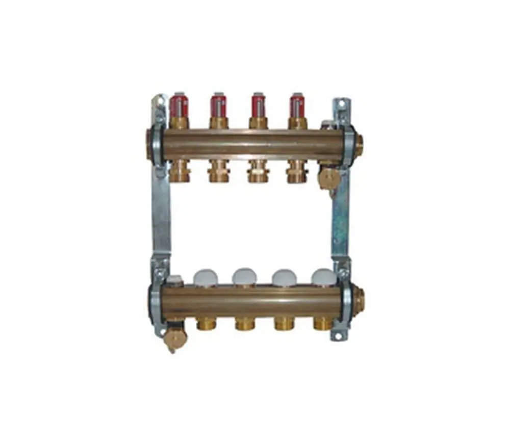 Sada mosazného rozdělovače pro podlahové vytápění DN25
