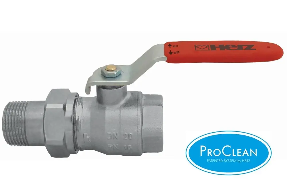 Kulový kohout HERZCULES šroubení / F ovládání páka ocel
