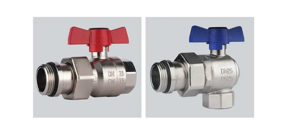 Kulový kohout HERZCULES  pro rozdělovačepřipojení šroubení/F ovládání motýl Silumin