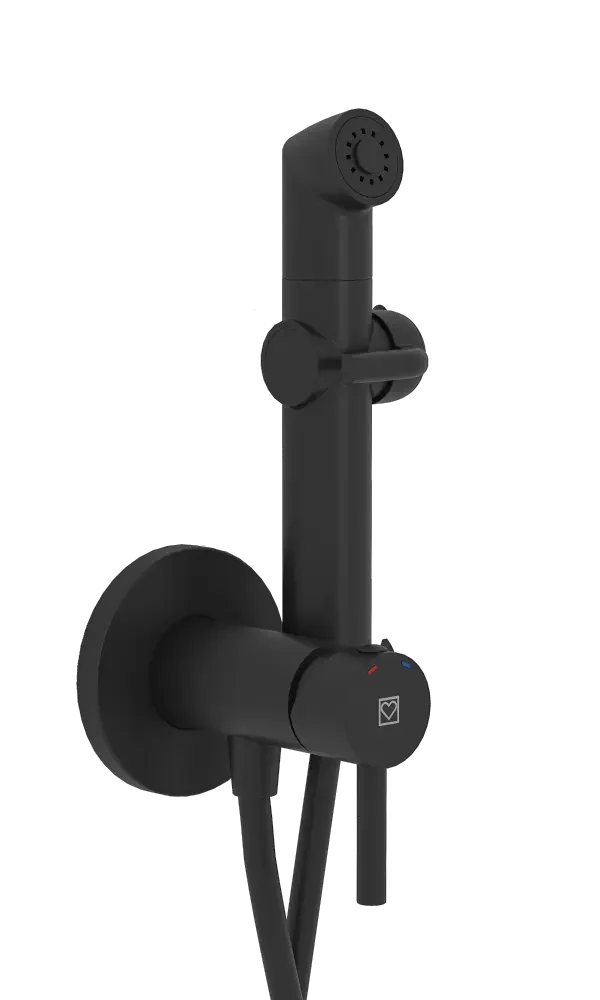 FRESH f192B Baterie bidetová podomítková, černá