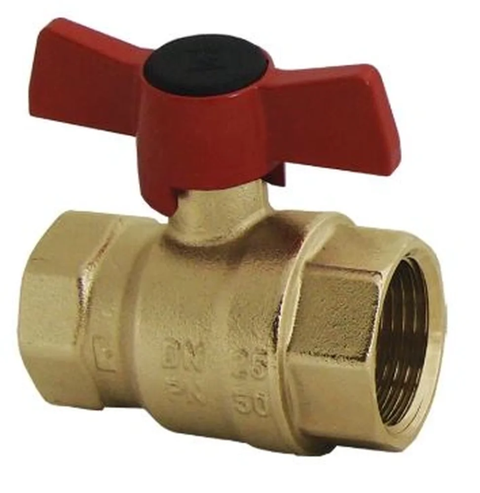 Kulový kohout HERZCULES - motýl,(Silumin), vniřní-vnitřní závit