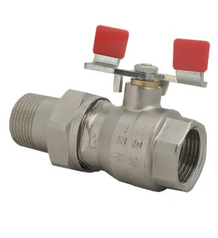 Kulový kohout HERZCULES - motýl ocel, Fxzávitová vsuvka