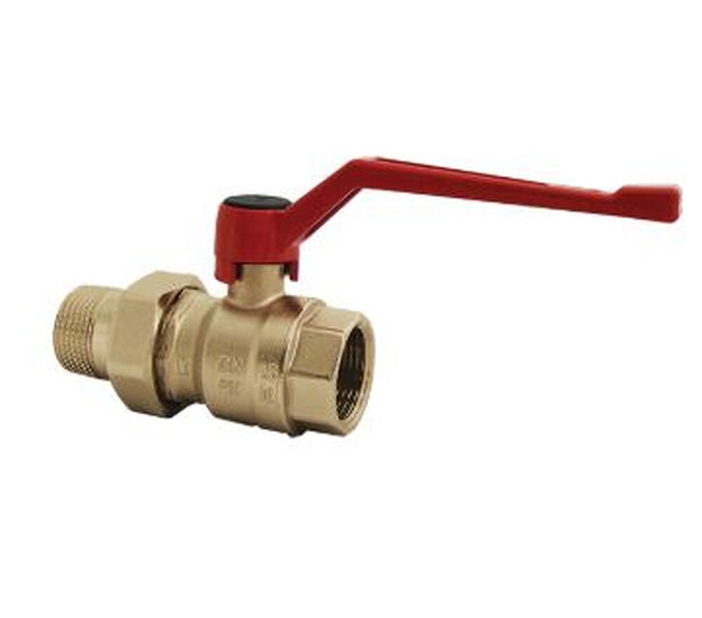 HERZ Kulový kohout - páka,(Silumin), vnitřní-závitová vsuvka