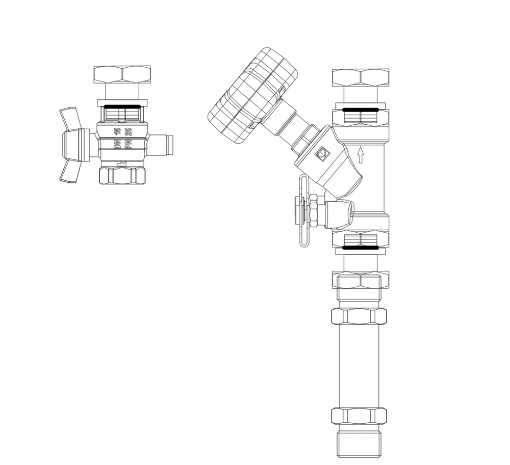CZ Připojovací sada STROMAX 4017M - DN15