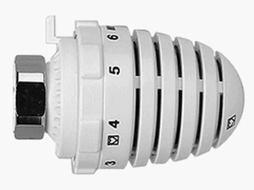 Termostatická hlavice s hmatem odečitatelnou stupnicí