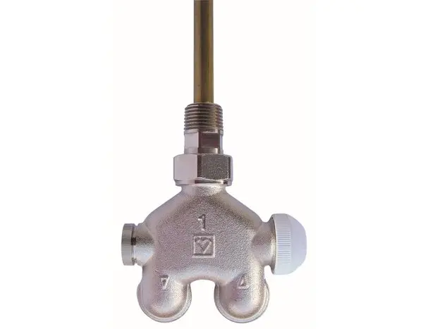 Jednobodová armatura VUA-40 rohová, pro 1-trubkové soustavy