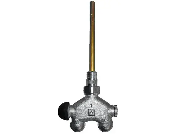 Jednobodová armatura VUA-50, rohová pro 1-trubkové soustavy