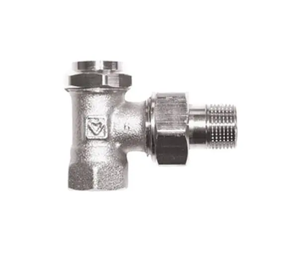 Uzavíratelné radiátorové šroubení RL-5, regulační s vypouštěním, rohové