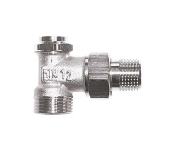 Uzavíratelné radiátorové šroubení regulační s vypouštěním, rohové RL-5, E G3/4