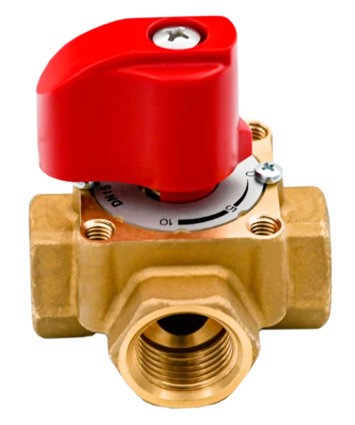 Čtyřcestný směšovací ventil s rukojetí