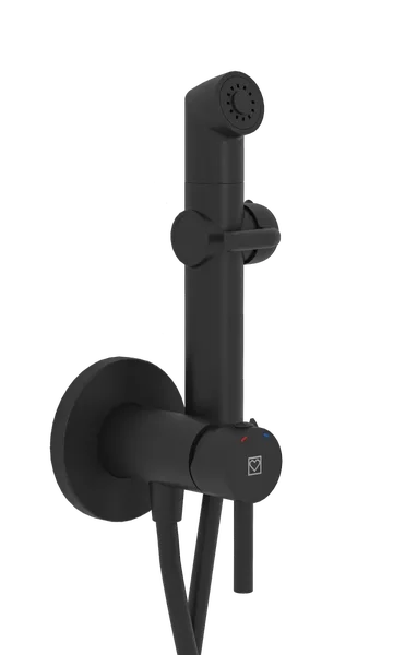 FRESH f192B Baterie bidetová podomítková, černá