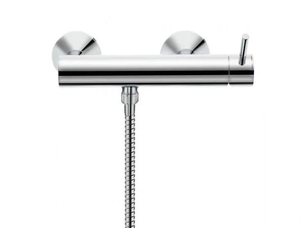 FRESH Sprchová směšovací baterie, nástěnná, páková, v setu se sprchovou hlavicí, hadicí a držákem na stěnu